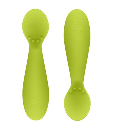 ezpz Tiny Spoons in Lime (Set of 2) - Miazone